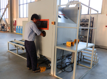 Multi-station pressure feed sandblasting cabinet