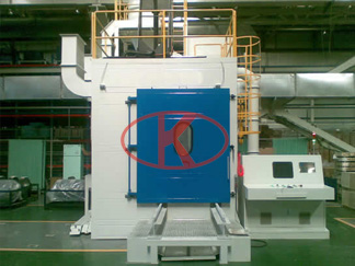 Powerful shot blasting machine for wind power gearbox gear