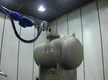 Water treatment equipment automatic robot sandblasting room system