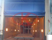 Sandblasting and painting room for boils heat exchange parts