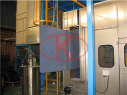 Automatic electrostatic spraying room