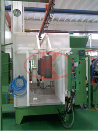 Fire extinguisher inner wall electrostatic powder spraying systems