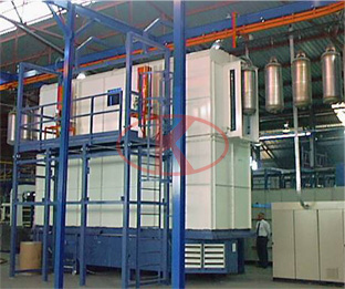 Powder enamel tank spray systems