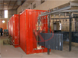 Enamel sintering heat exchanger plate production line