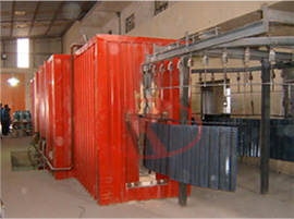 Enamel sintering heat exchanger plate production line
