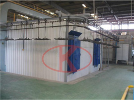 Gas or oil enamel spray oven