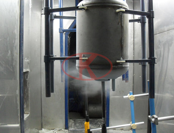 Pressure inner tank   automatic powder enamel coating syste