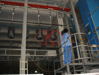 Haier water heater pressure inner tank spray enamel automatic production line