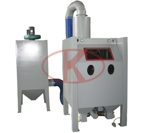 LS1210F-A vacuum film coating fixture cleaning upper cyclone suction type sandblasting cabinet 