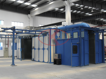 Drill spray and drying line