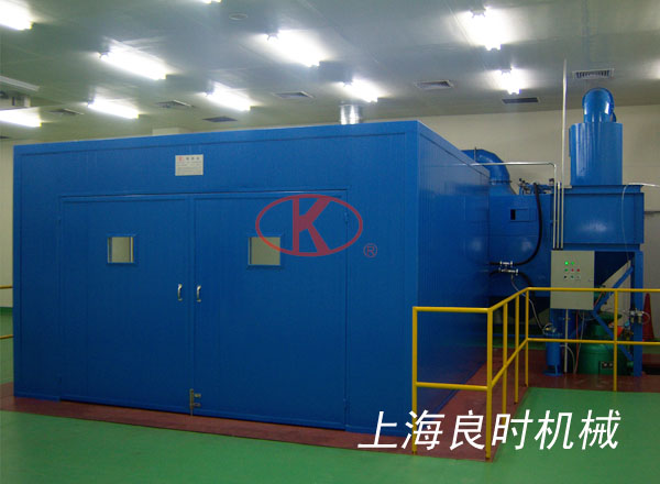 点击图片可在新窗口打开 Full automatic pneumatic conveyor recycling type sand/shot blasting room
