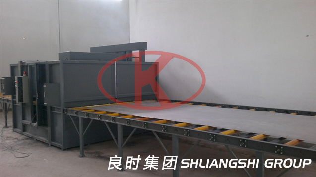 mesh plate pass-type automatic sandblasting line