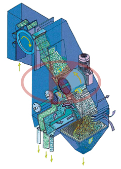 Magnetic separating system