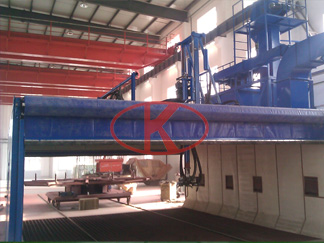 Wind power bearing control automatic shot peening equipment