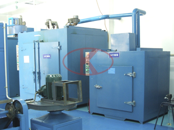 Automotive paint drying oven
