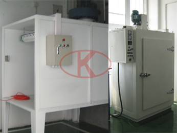 Small laboratory paint cabinets and drying oven