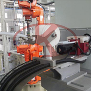 Robot online auxiliary arc melting shoot spray(1)