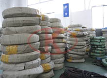 All kinds of sandblasting hose and sand sweeping hose accessories warehouse 