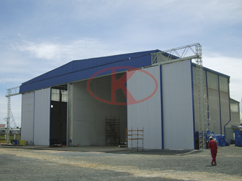 STX Ship painting sandblasting room spray room