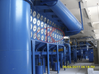 Ships block painting sandblasting dust removal equipment system