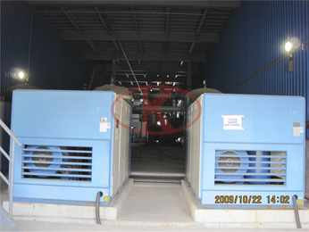 Ship sandblasting painting room air system (compressor + tank + after cooler) 