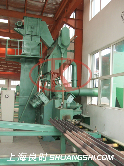 Elevator guide rail Shot blasting oiled production line 