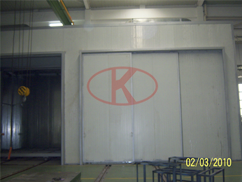 Printing machinery painting and drying dual-use room