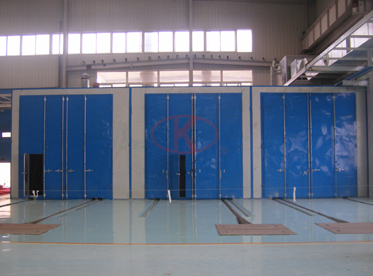 Wind power bearing sandblasting spray zinc room spray booth