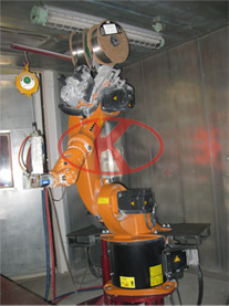 Aviation aircraft parts robotic automatic spray zinc machine