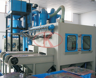 Silicon dry automatic sandblaster (can blast chips or the whole silicon.