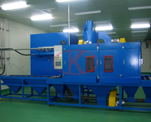 Film-coated alloy plate automatic fine sandblaster