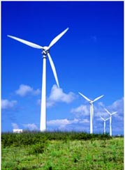 Wind power generation equipment, sandblasting painting